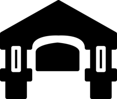 Antique Building Sticker Outline Svg File, Free Vectors File